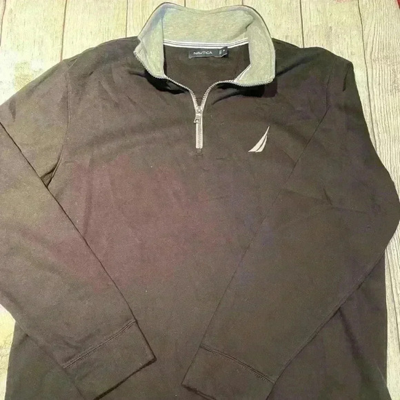 Nautica Black 1/4 Zip Pullover XL - Picture 1 of 2